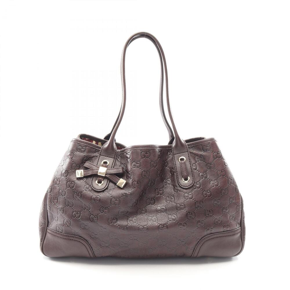 Gucci Princy Guccissima Tote Bag Leather Brown